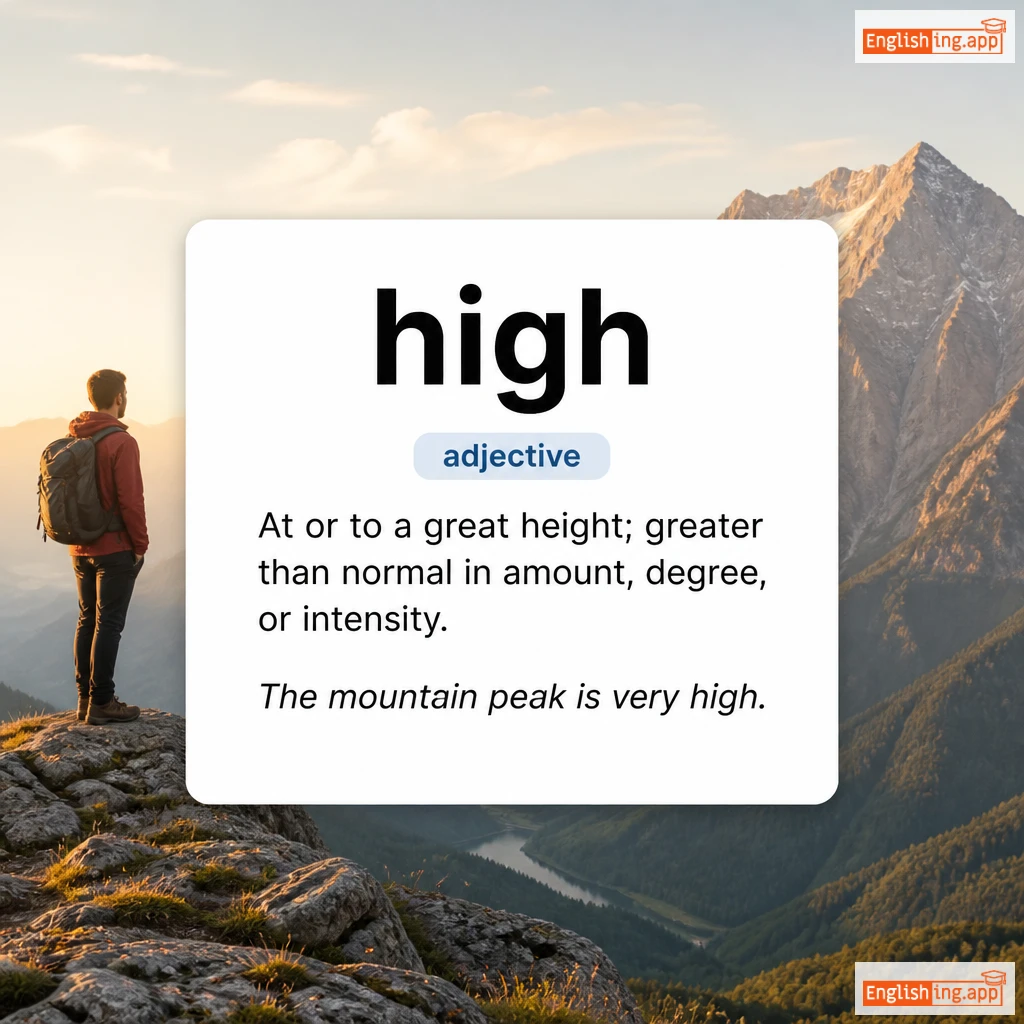 high definition card — visual illustration of the meaning