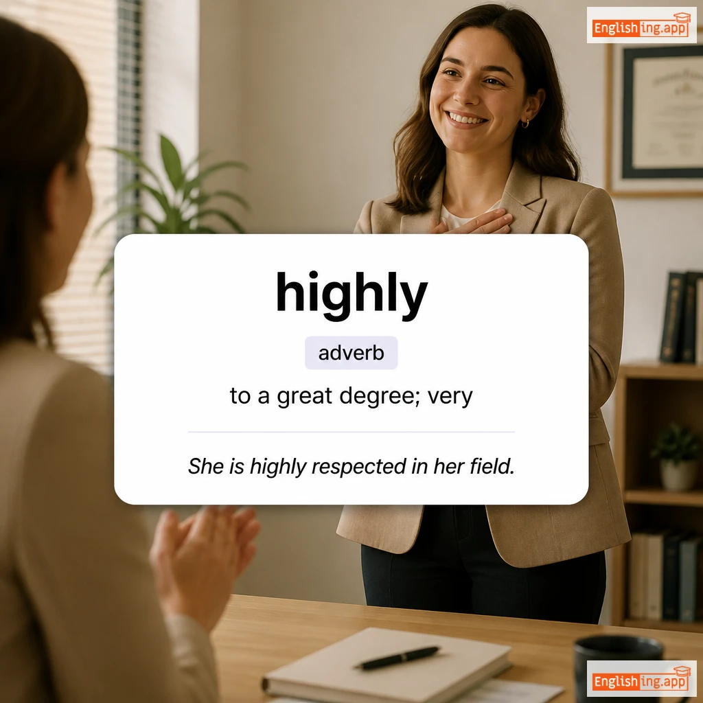highly definition card — visual illustration of the meaning