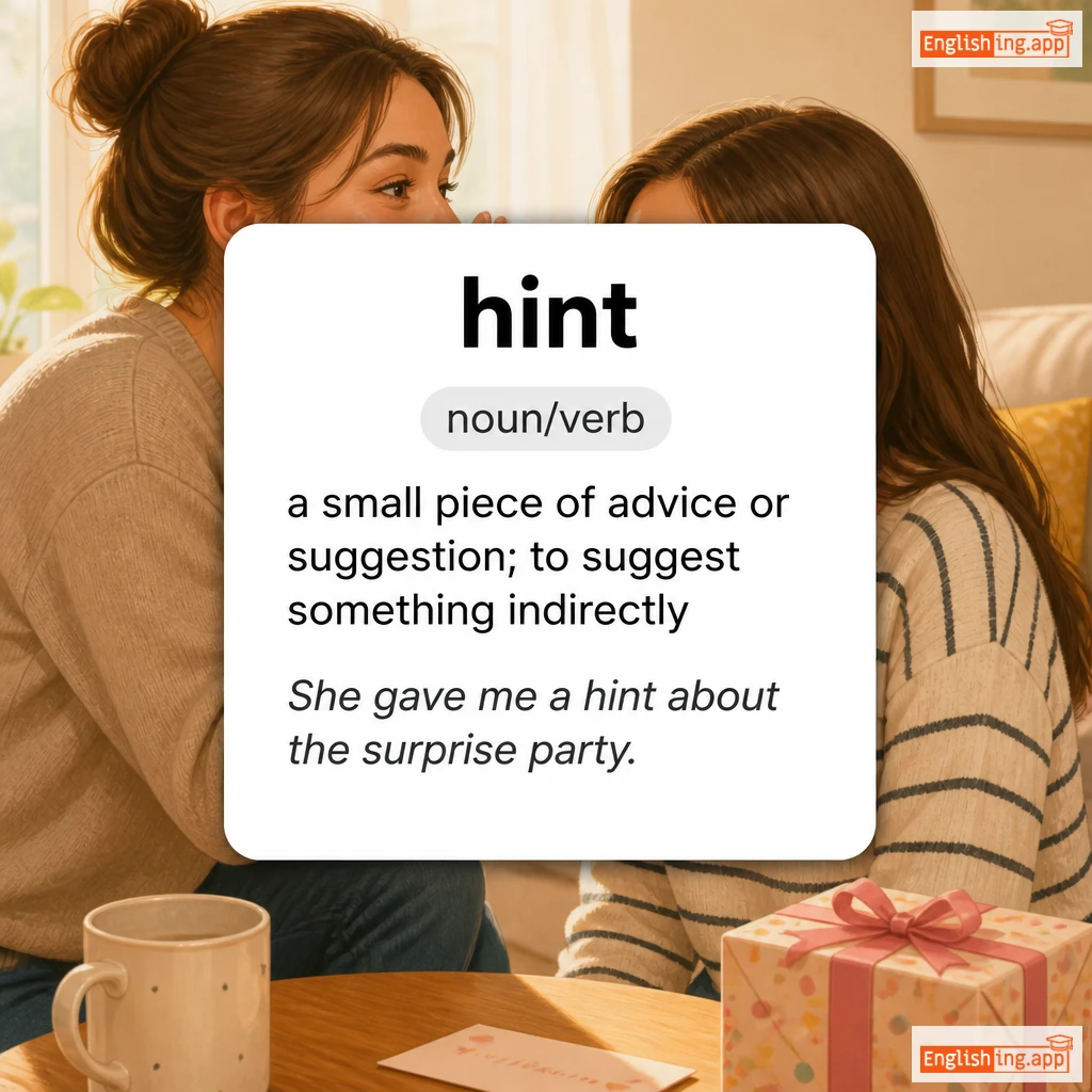 hint definition card — visual illustration of the meaning