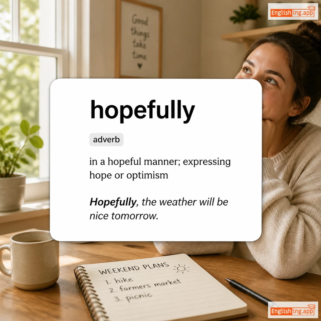 hopefully definition card — visual illustration of the meaning