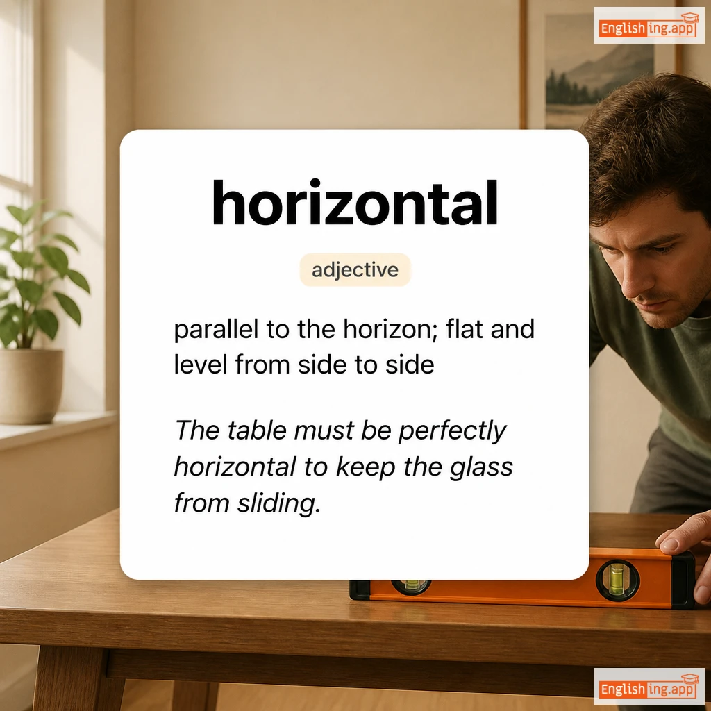horizontal definition card — visual illustration of the meaning