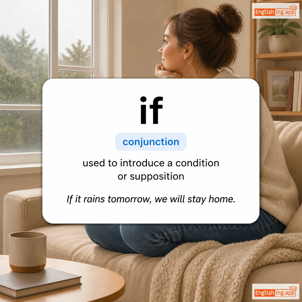 if definition card — visual illustration of the meaning