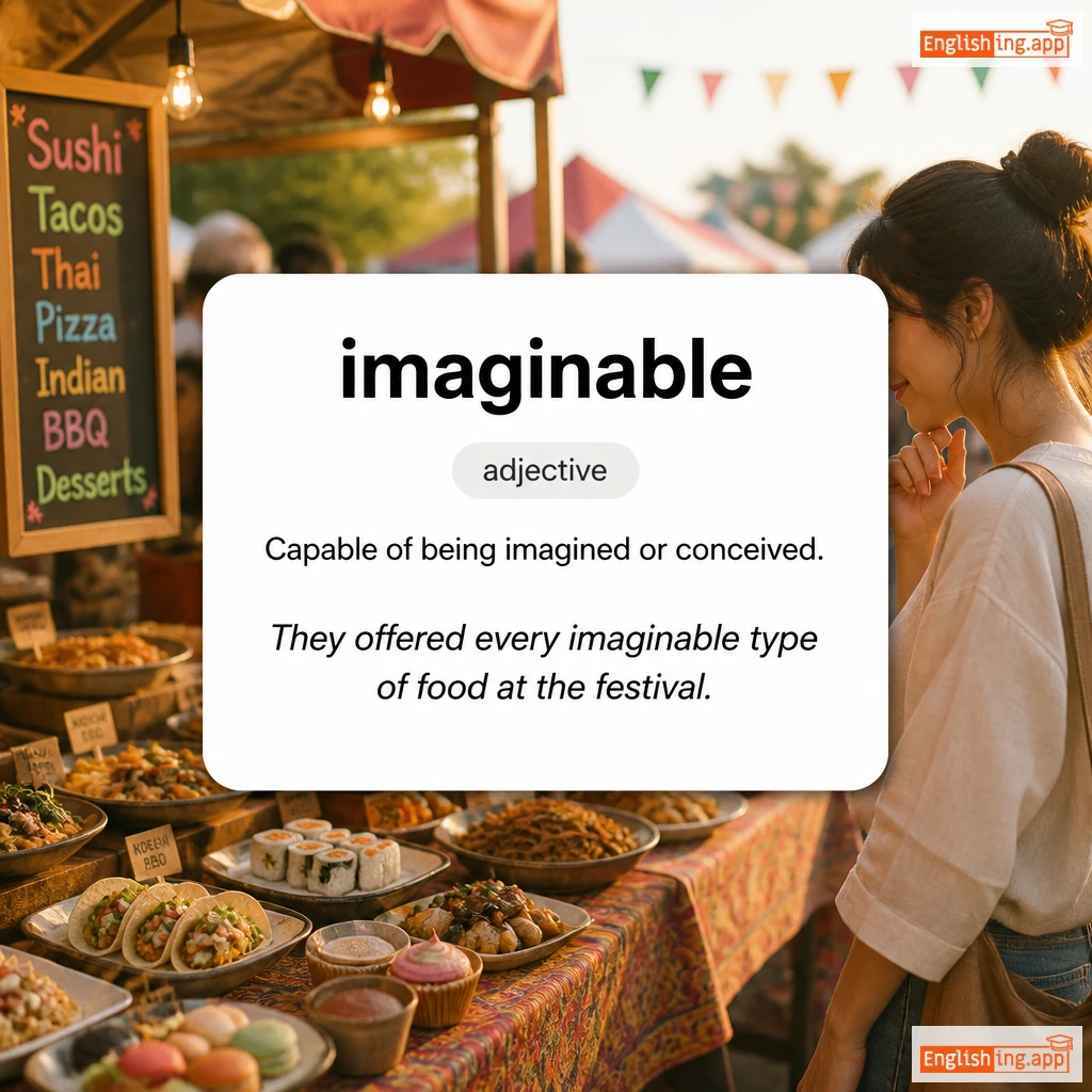 imaginable definition card — visual illustration of the meaning
