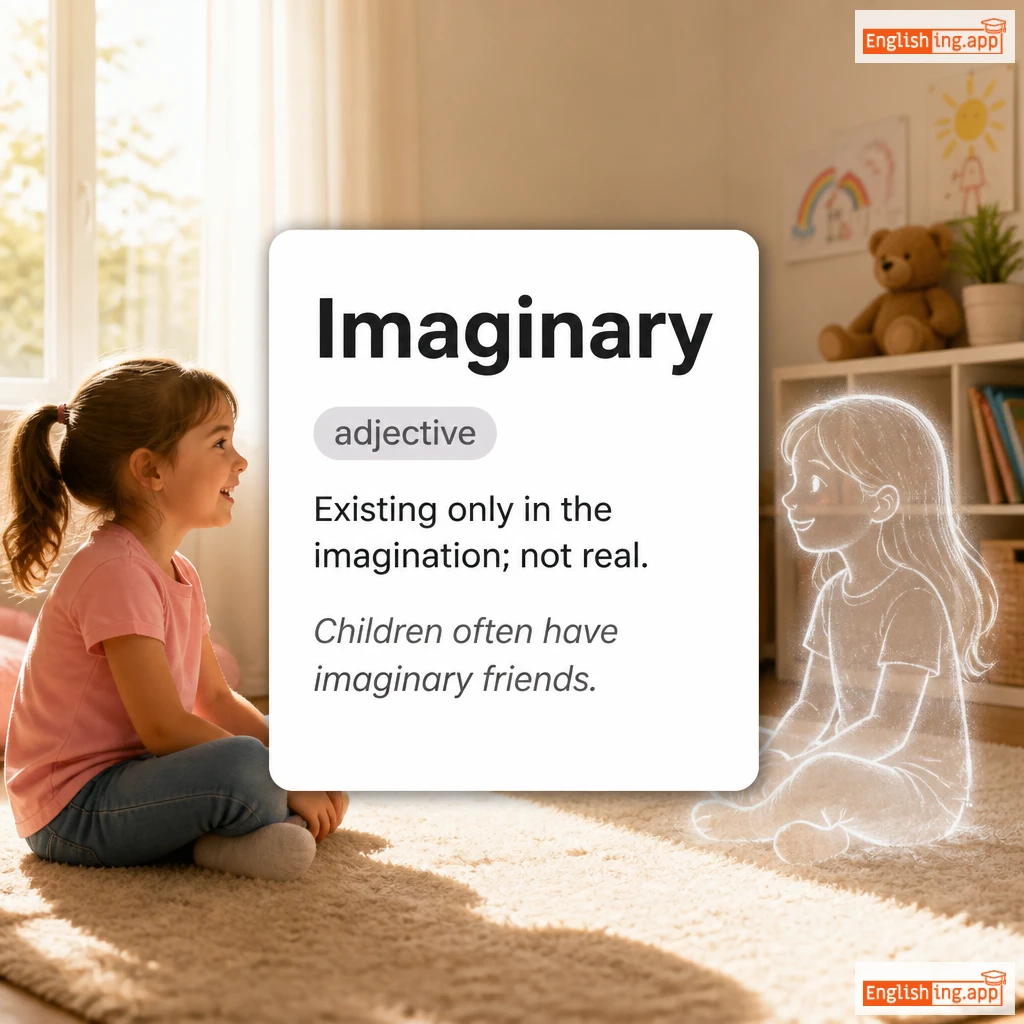 Imaginary definition card — visual illustration of the meaning