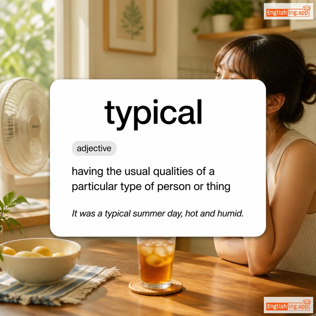 typical definition card — visual illustration of the meaning
