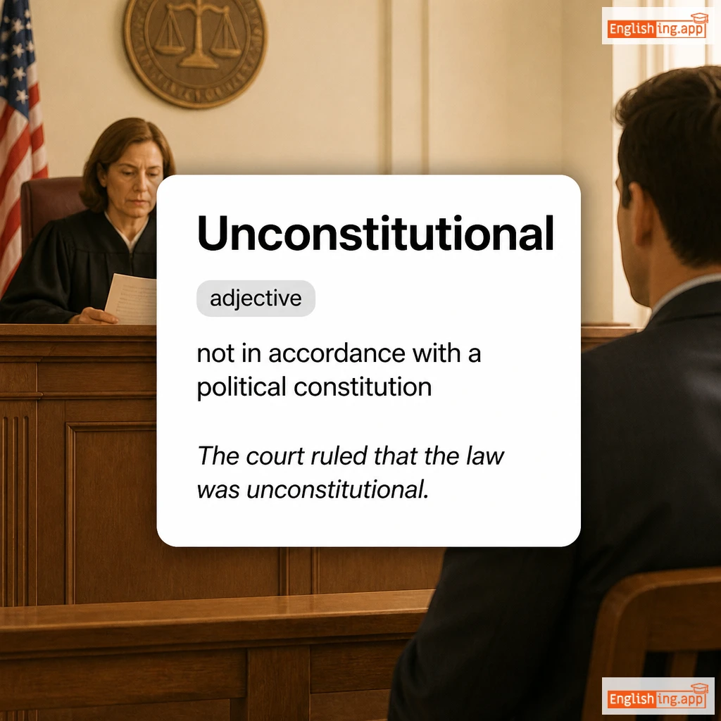 Unconstitutional definition card — visual illustration of the meaning