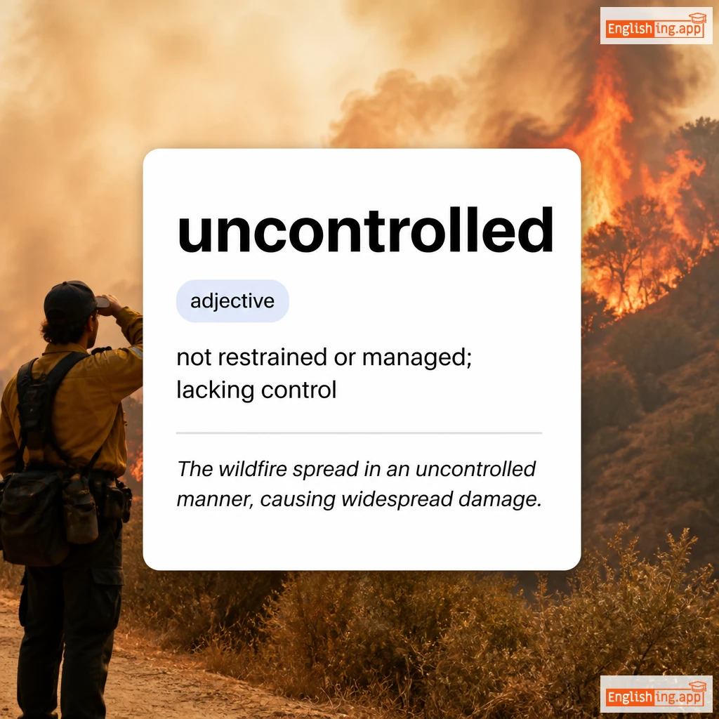 uncontrolled definition card — visual illustration of the meaning