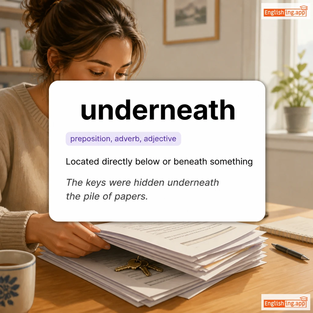 underneath definition card — visual illustration of the meaning
