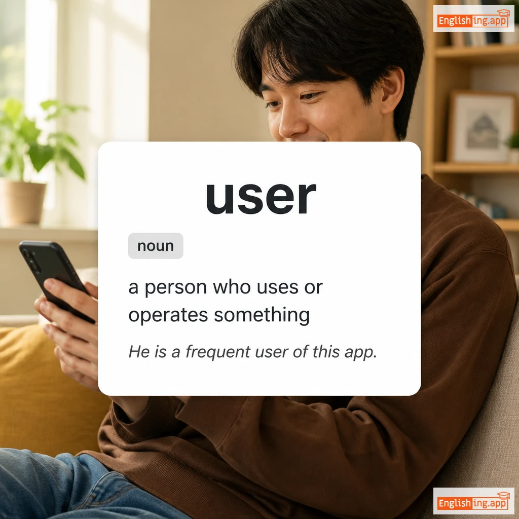user definition card — visual illustration of the meaning