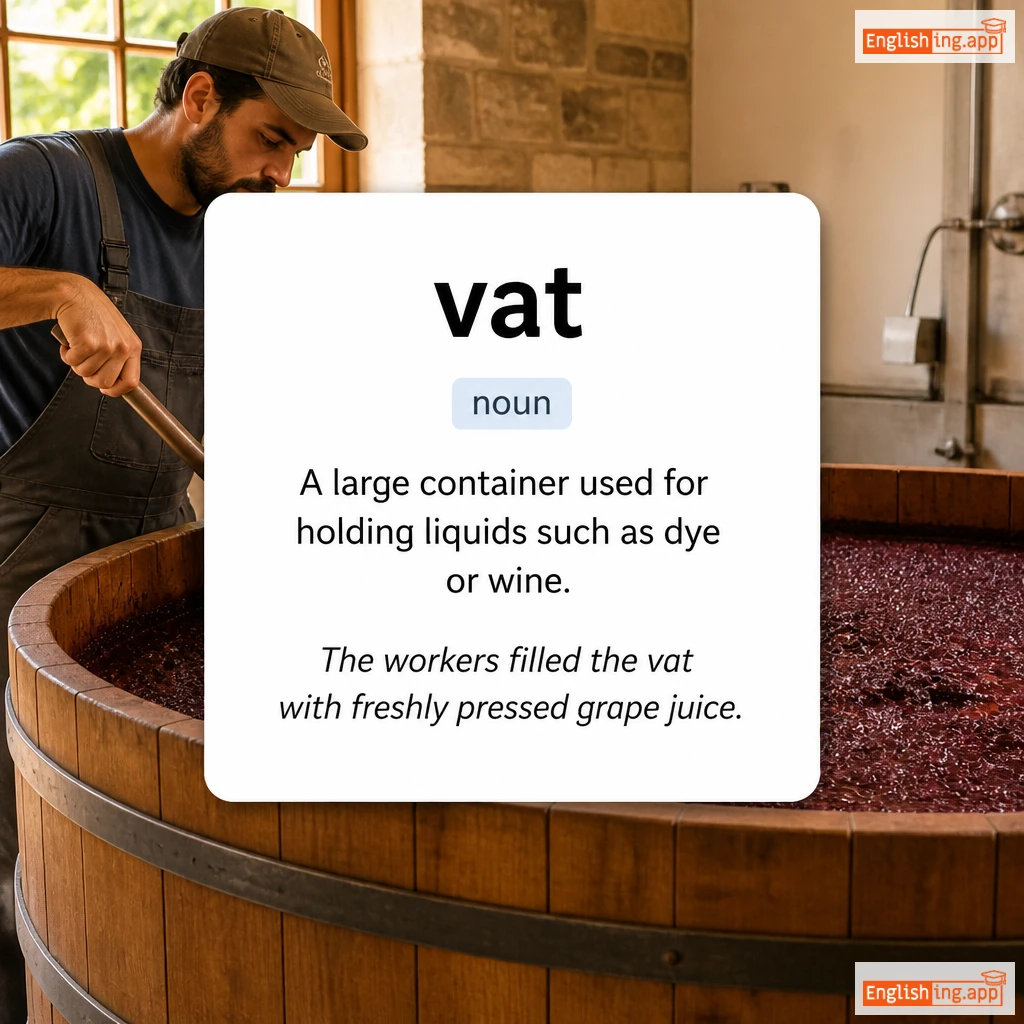 vat definition card — visual illustration of the meaning