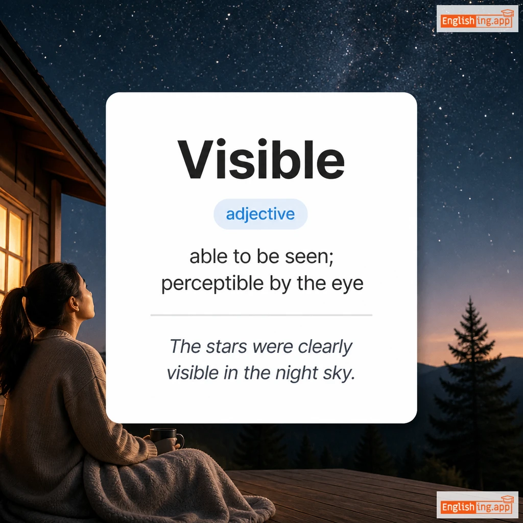 Visible definition card — visual illustration of the meaning