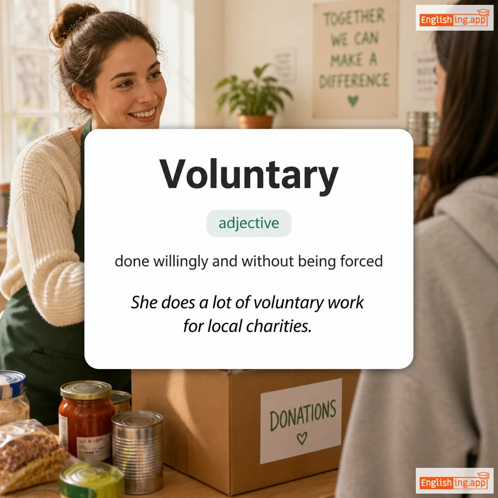 Voluntary definition card — visual illustration of the meaning