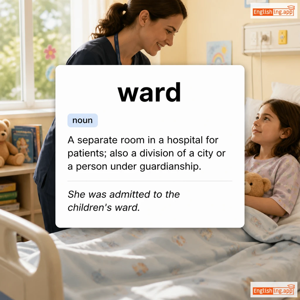 ward definition card — visual illustration of the meaning
