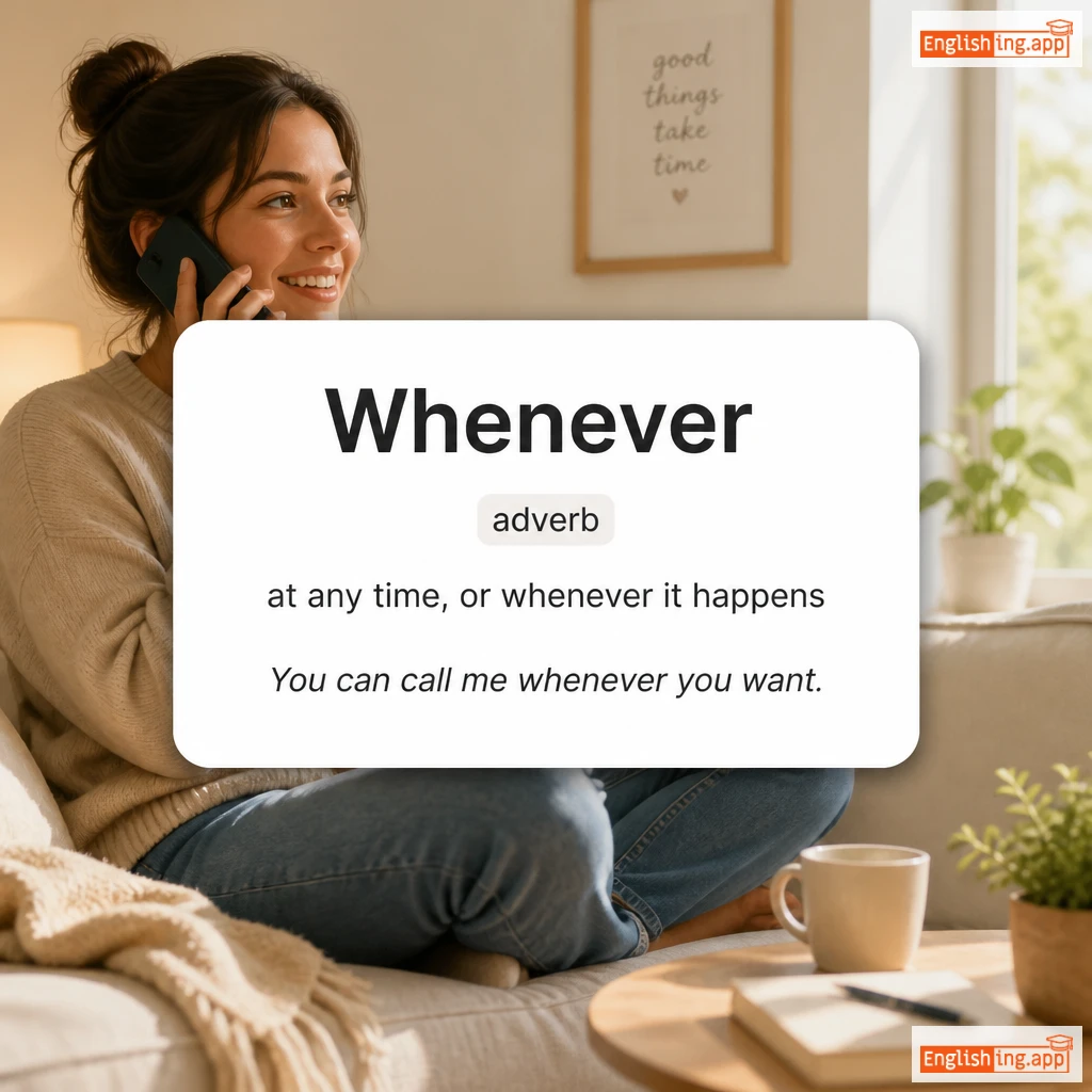 Whenever definition card — visual illustration of the meaning