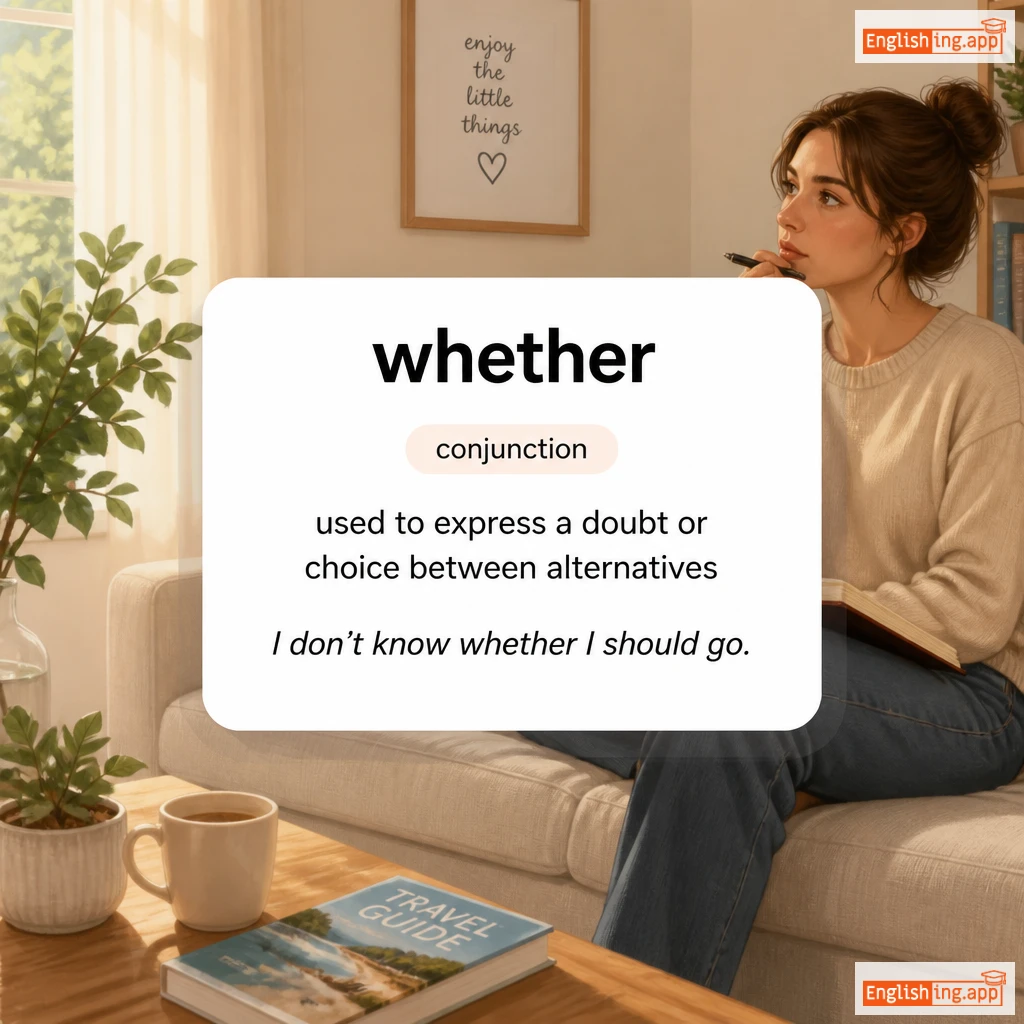 whether definition card — visual illustration of the meaning