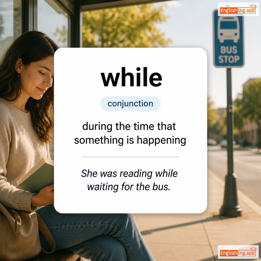 while definition card — visual illustration of the meaning