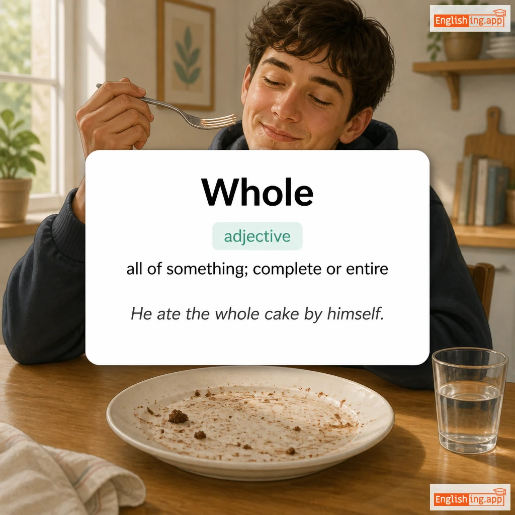 Whole definition card — visual illustration of the meaning
