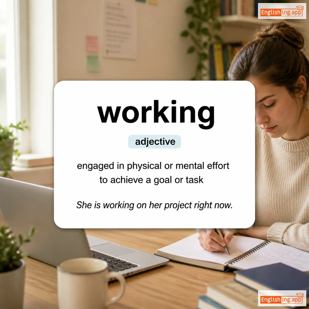 working definition card — visual illustration of the meaning
