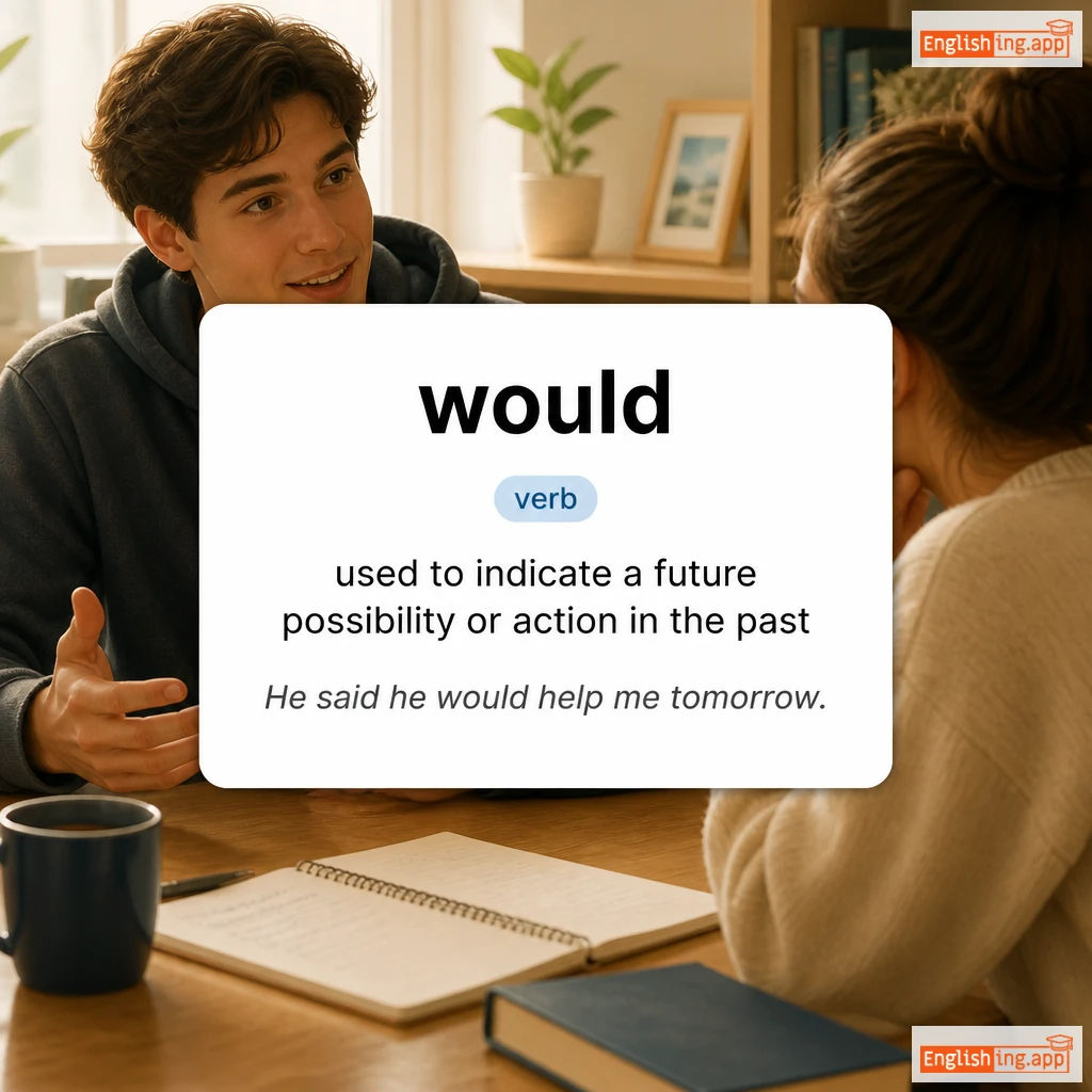 would definition card — visual illustration of the meaning