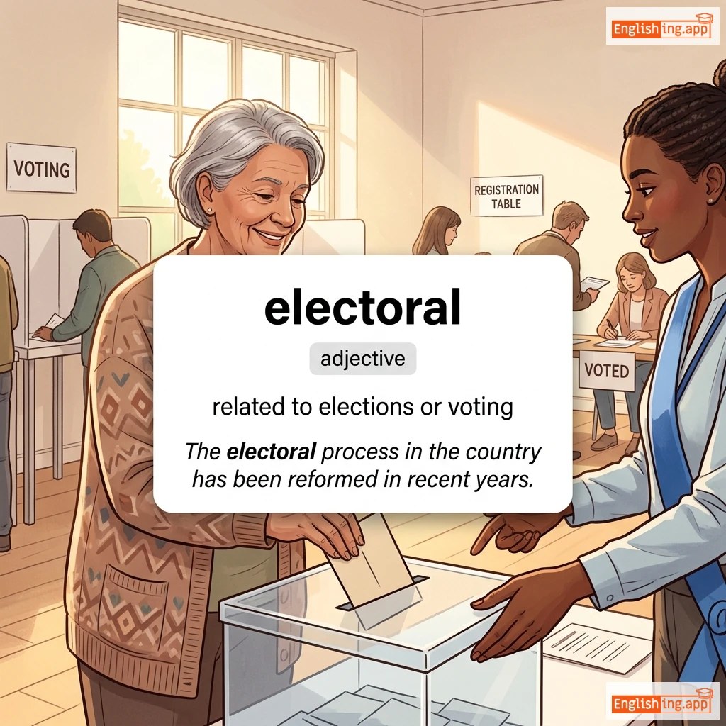 electoral definition card — visual illustration of the meaning