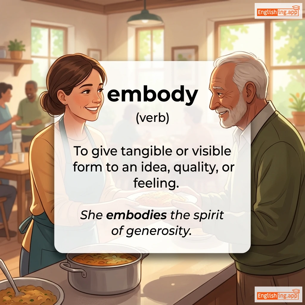 embody definition card — visual illustration of the meaning
