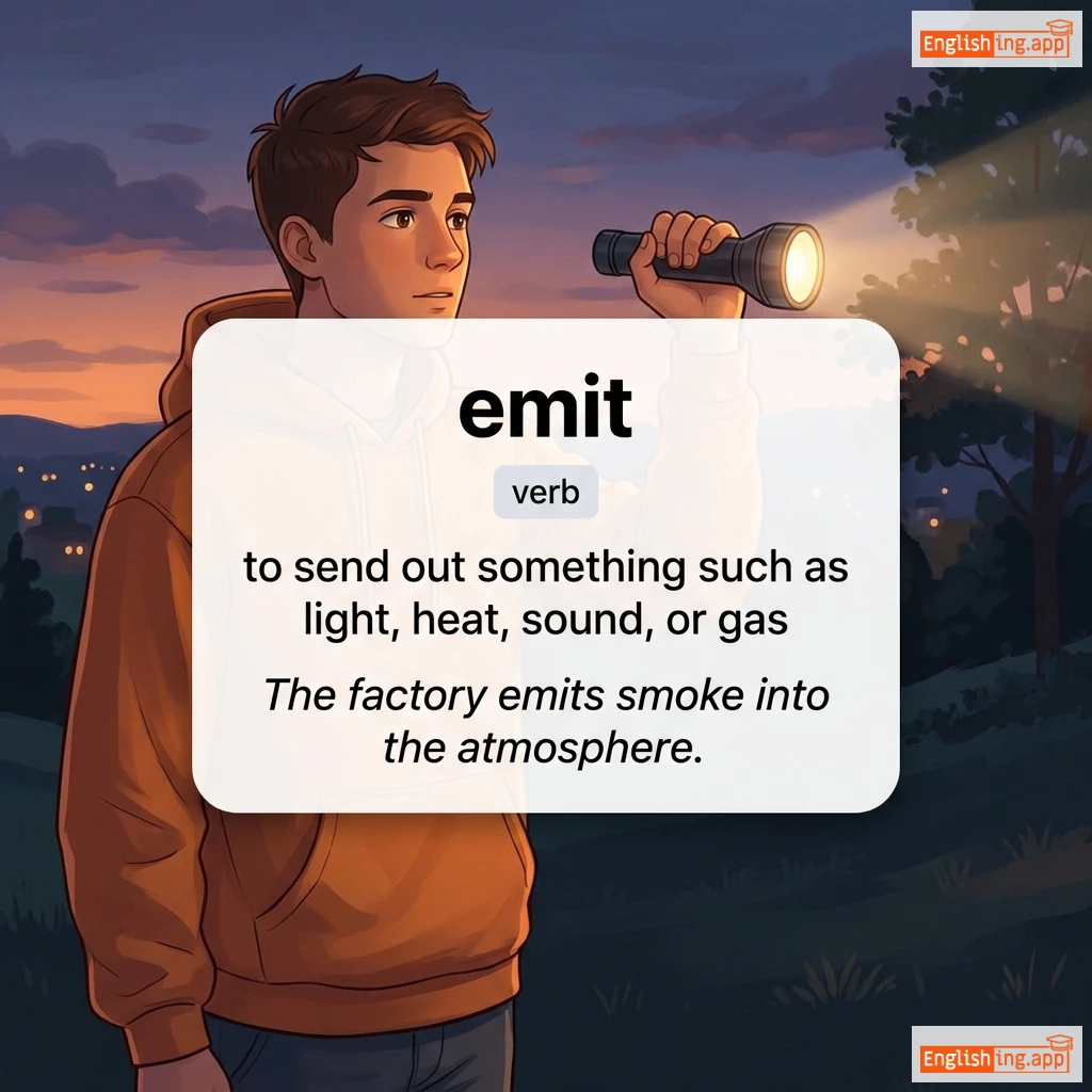 emit definition card — visual illustration of the meaning