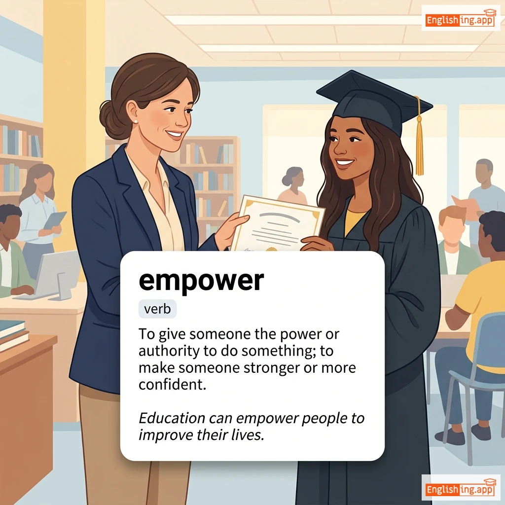 empower definition card — visual illustration of the meaning