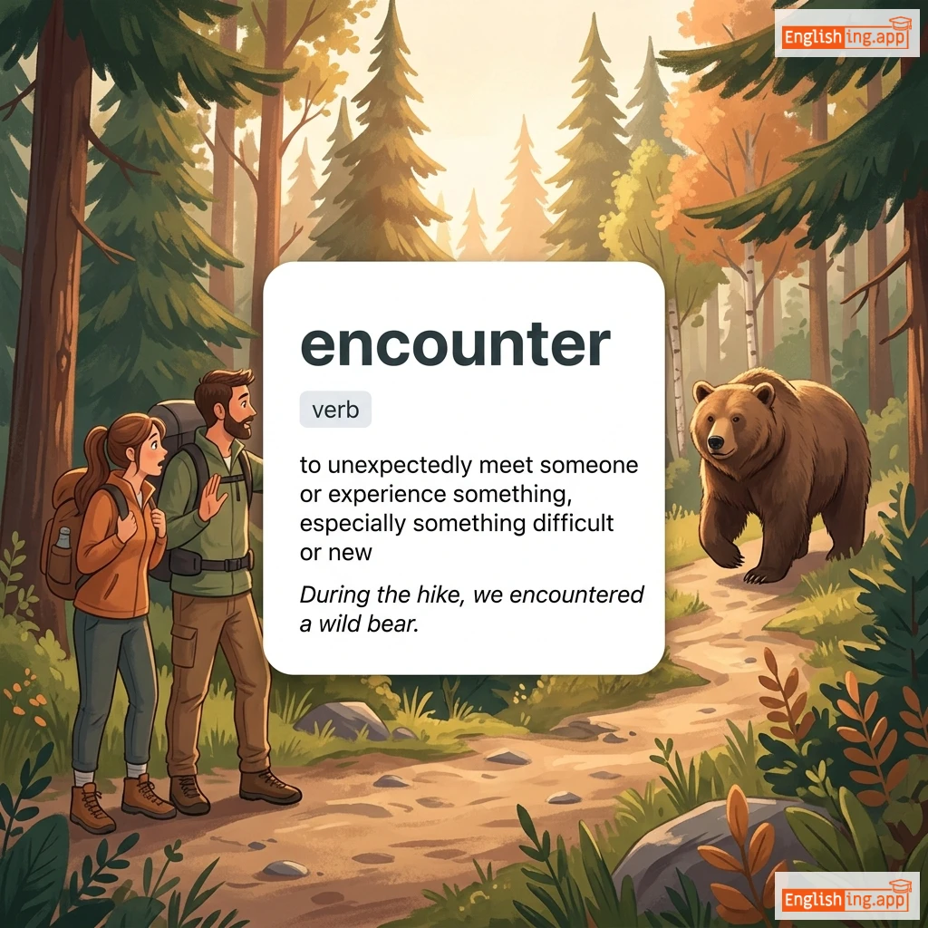 encounter definition card — visual illustration of the meaning