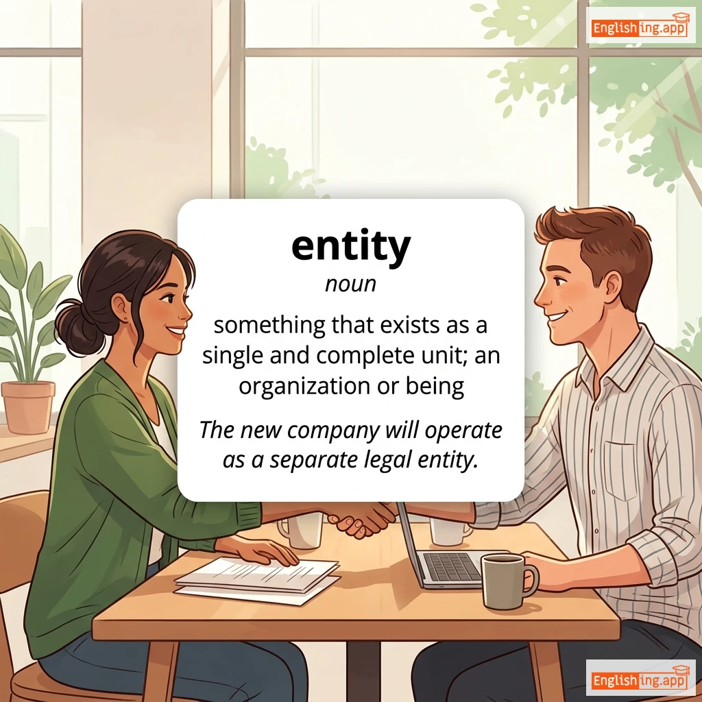 entity definition card — visual illustration of the meaning