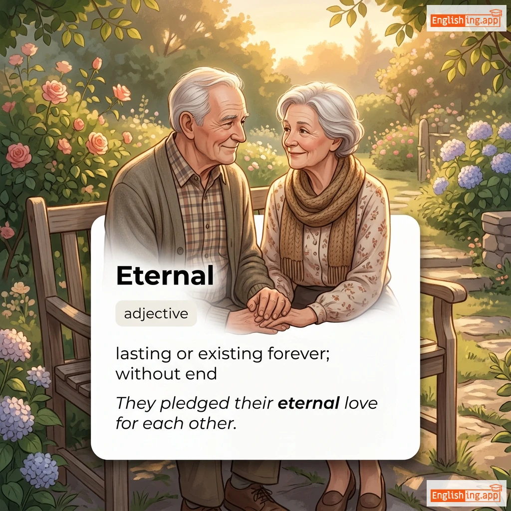 Eternal definition card — visual illustration of the meaning