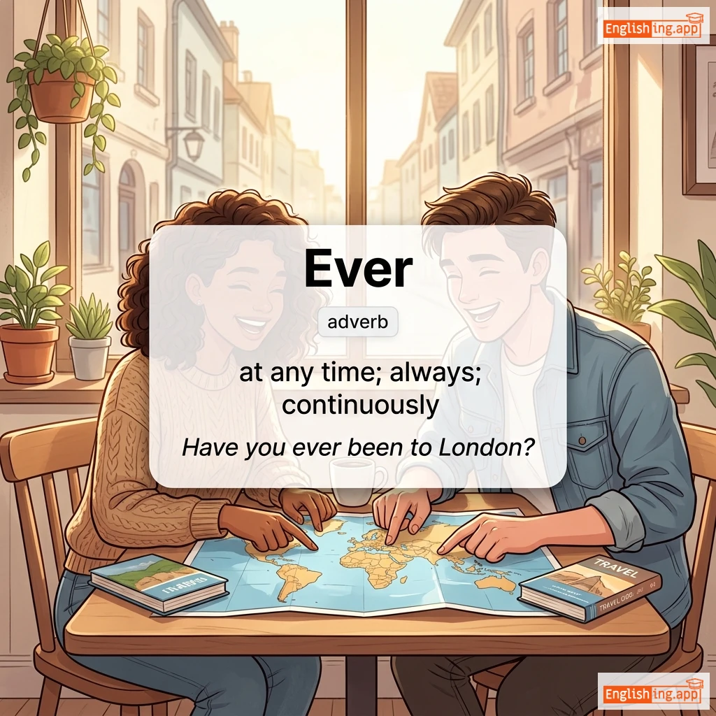 Ever definition card — visual illustration of the meaning