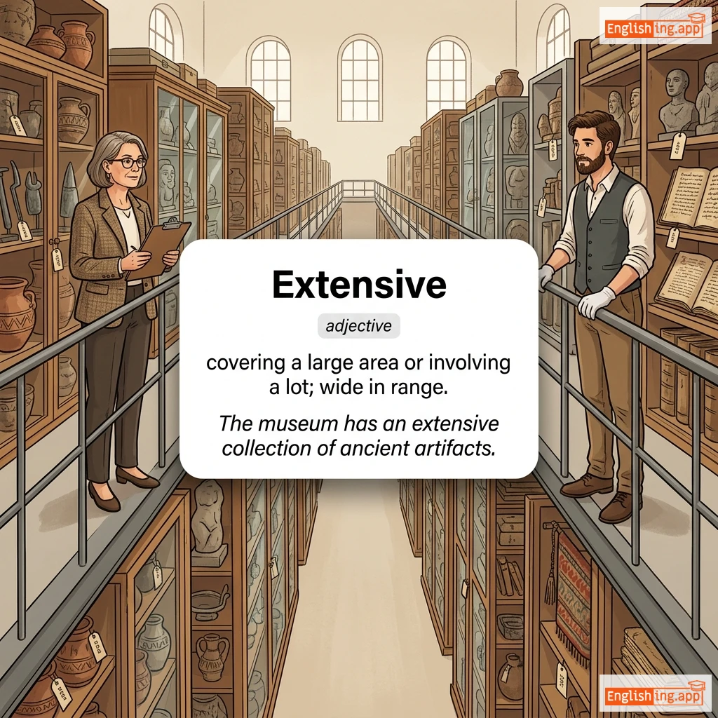 Extensive definition card — visual illustration of the meaning