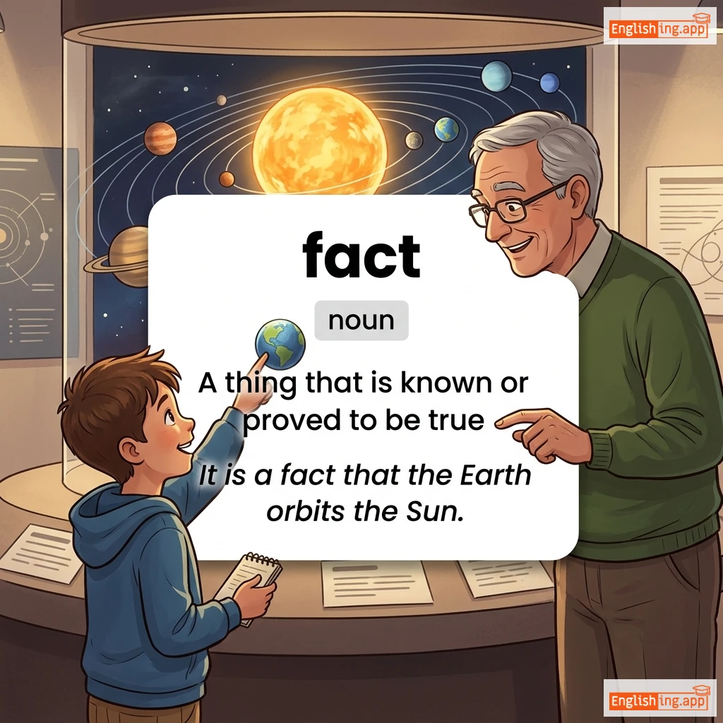 fact definition card — visual illustration of the meaning