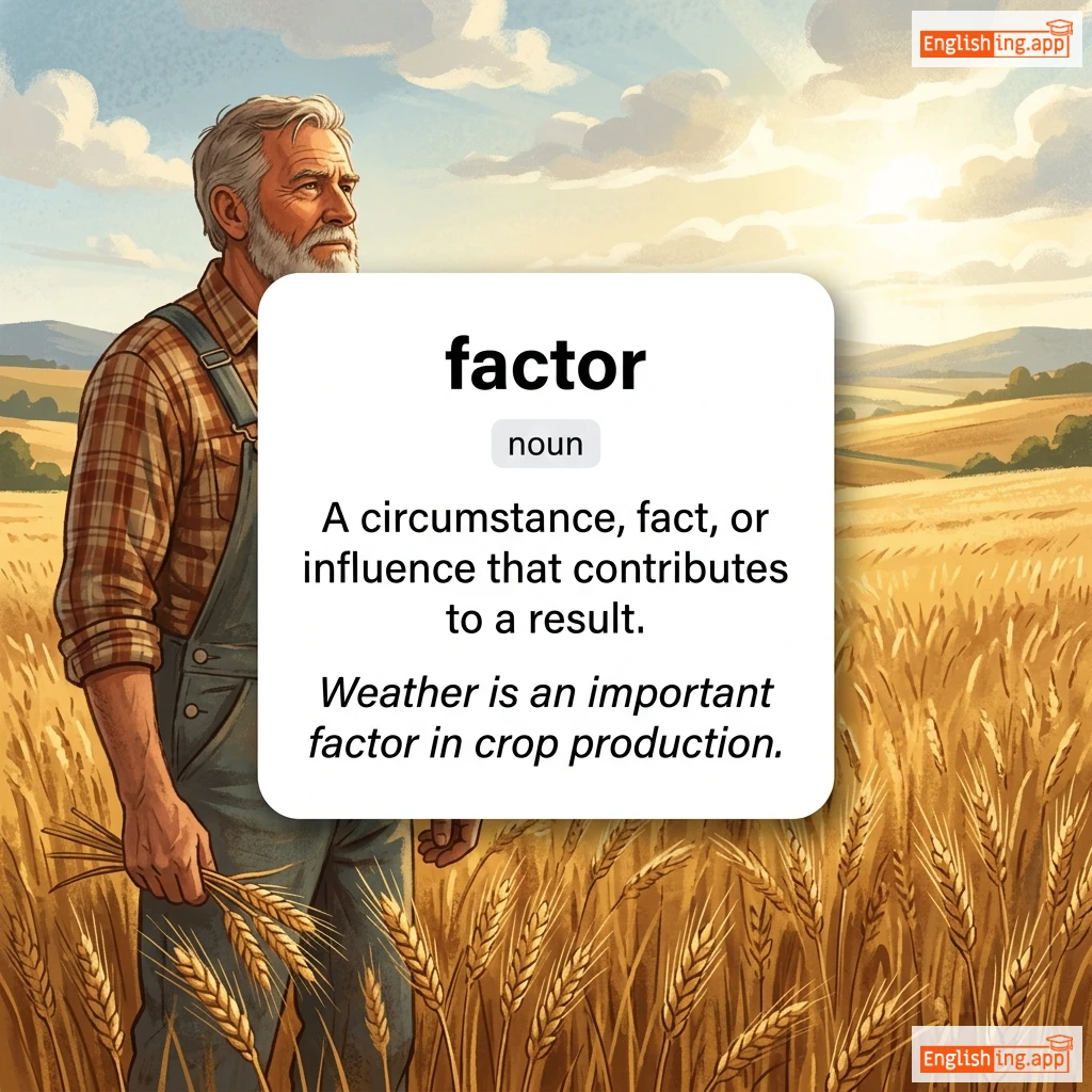 factor definition card — visual illustration of the meaning