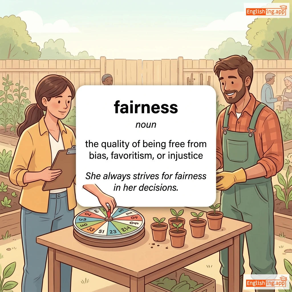 fairness definition card — visual illustration of the meaning