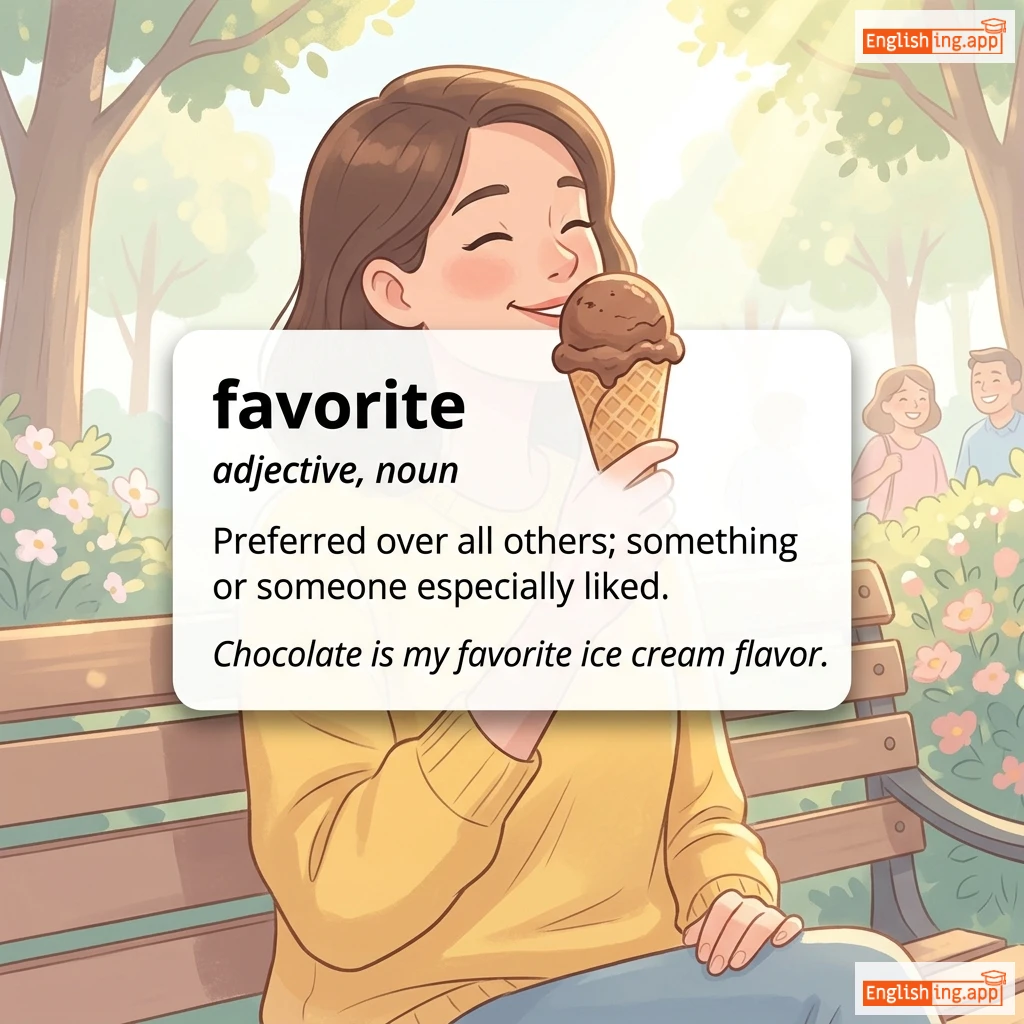 favorite definition card — visual illustration of the meaning