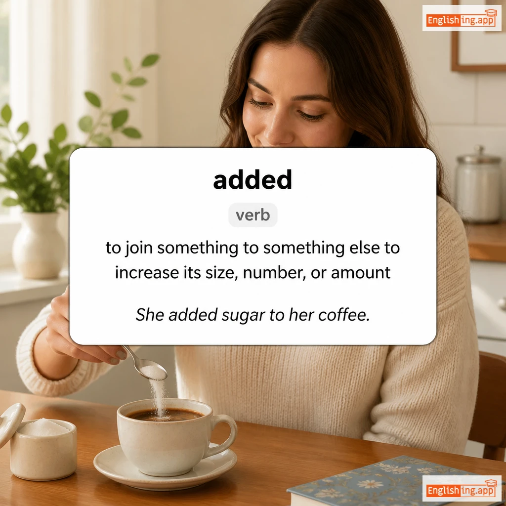 added definition card — visual illustration of the meaning