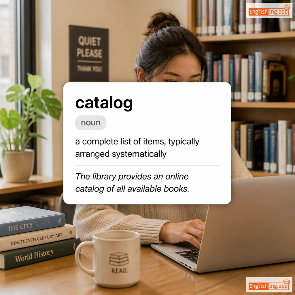 catalog definition card — visual illustration of the meaning