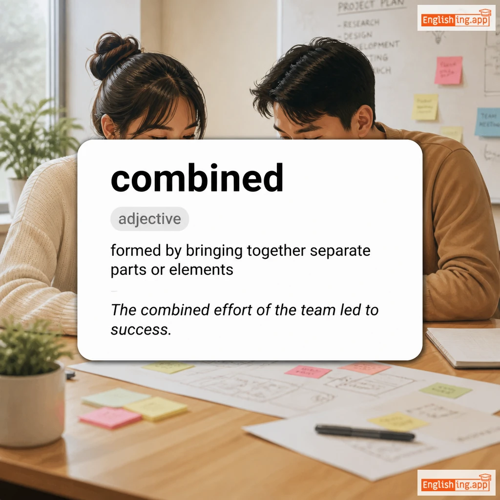 combined definition card — visual illustration of the meaning