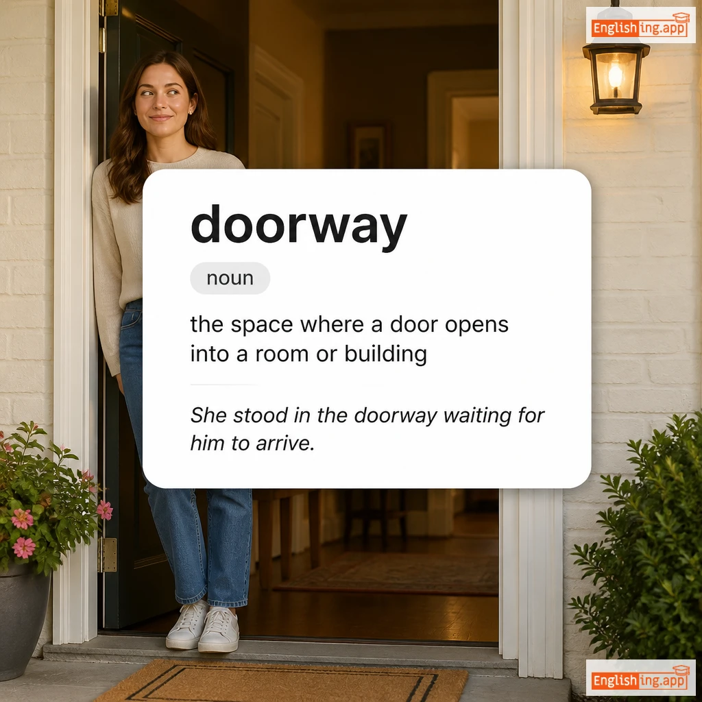 doorway definition card — visual illustration of the meaning