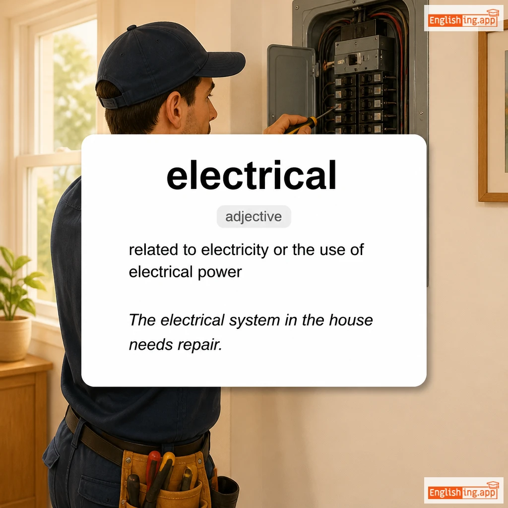 electrical definition card — visual illustration of the meaning