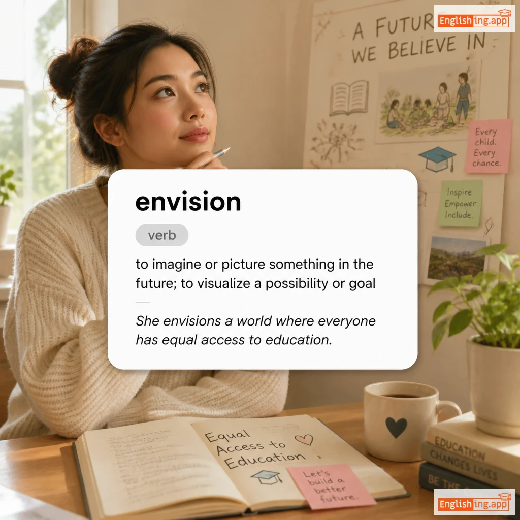 envision definition card — visual illustration of the meaning