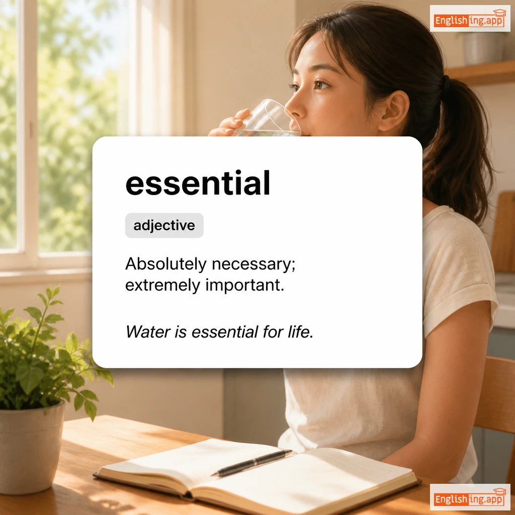 essential definition card — visual illustration of the meaning