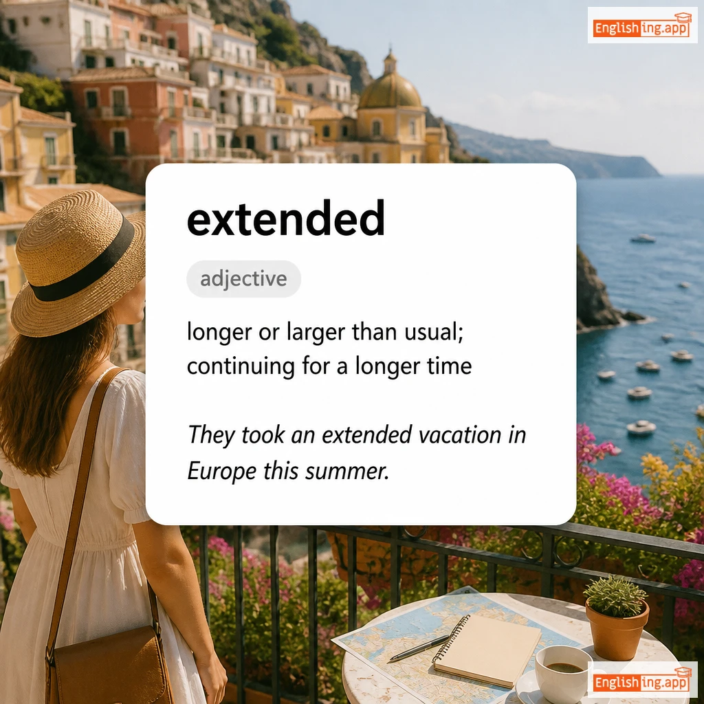 extended definition card — visual illustration of the meaning