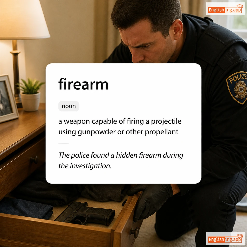 firearm definition card — visual illustration of the meaning