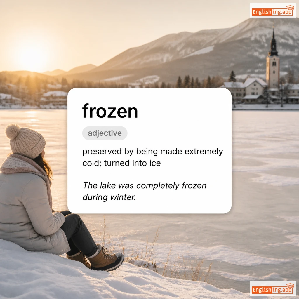 frozen definition card — visual illustration of the meaning