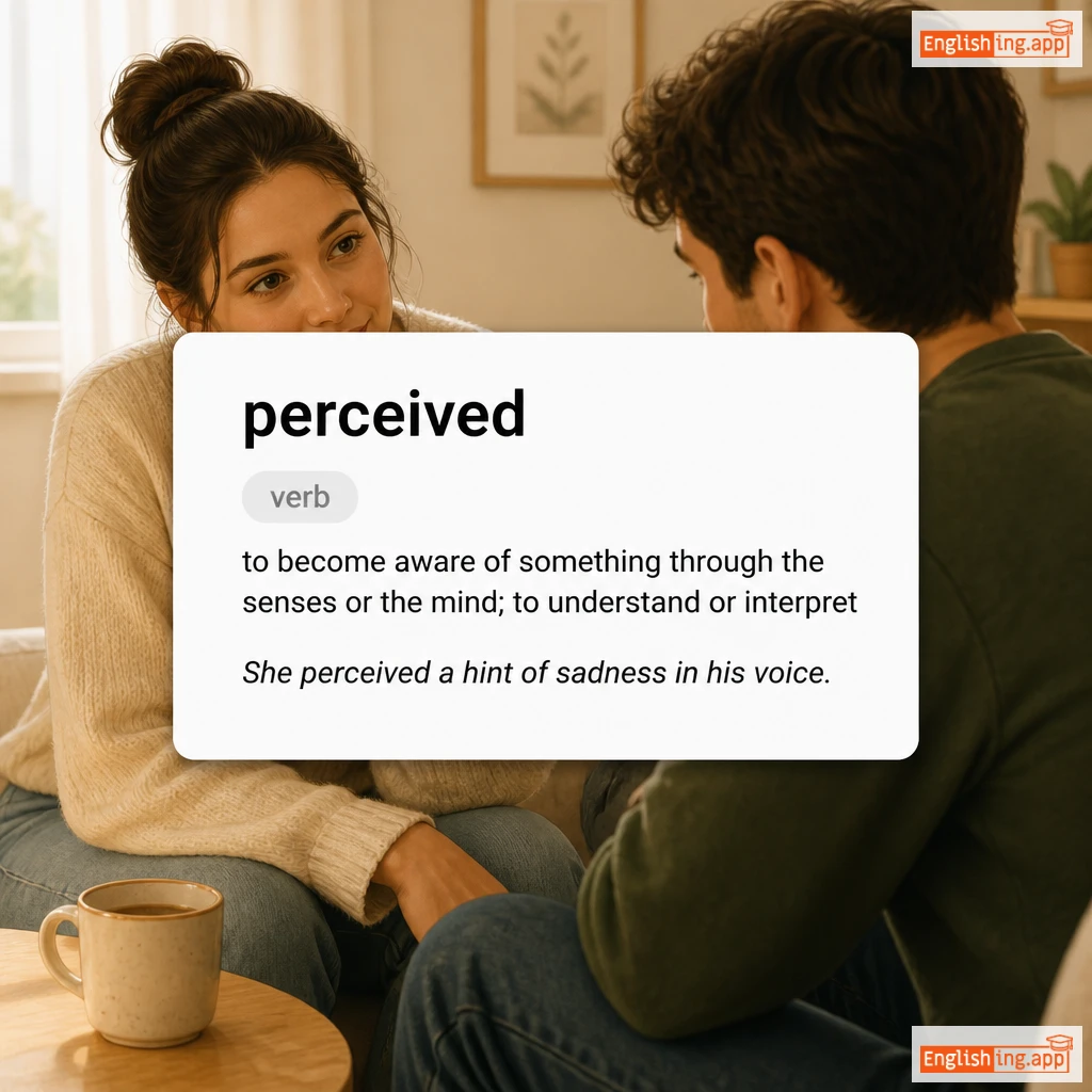perceived definition card — visual illustration of the meaning