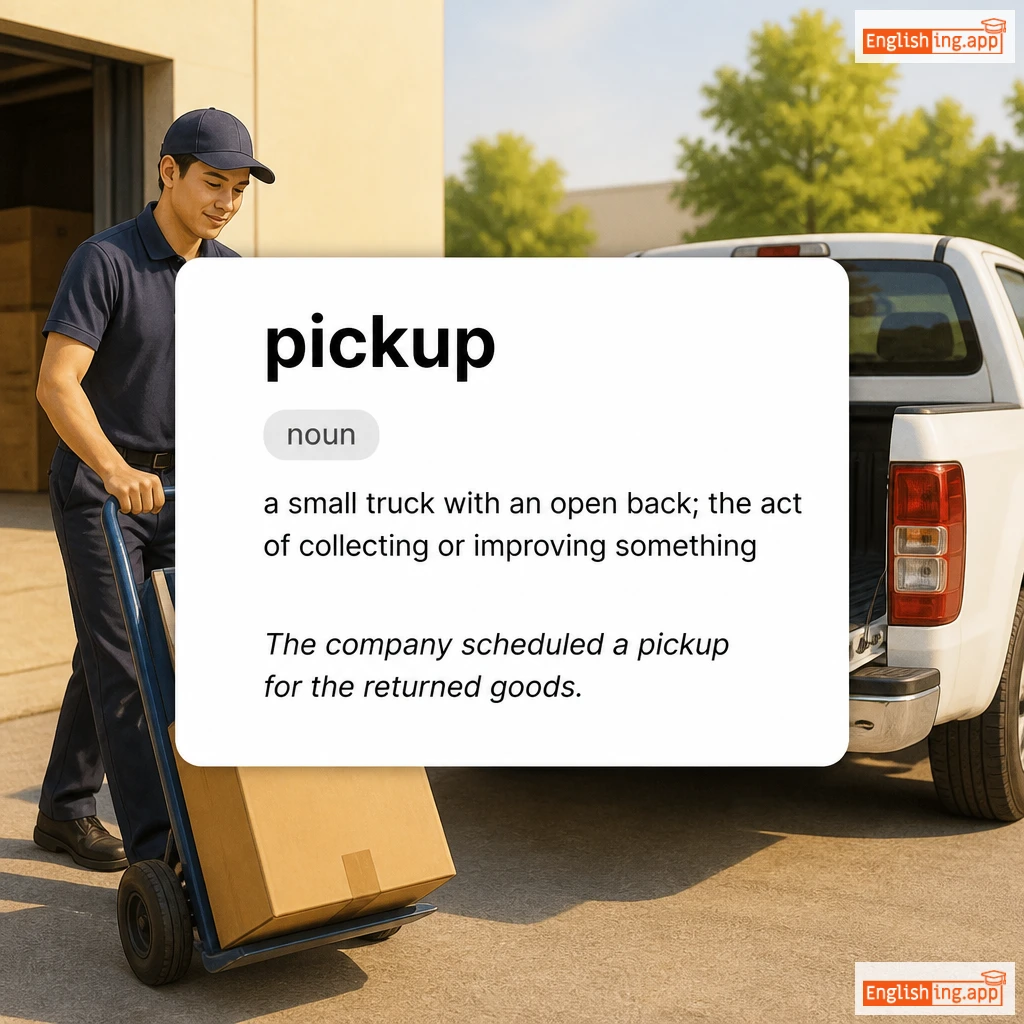 pickup definition card — visual illustration of the meaning