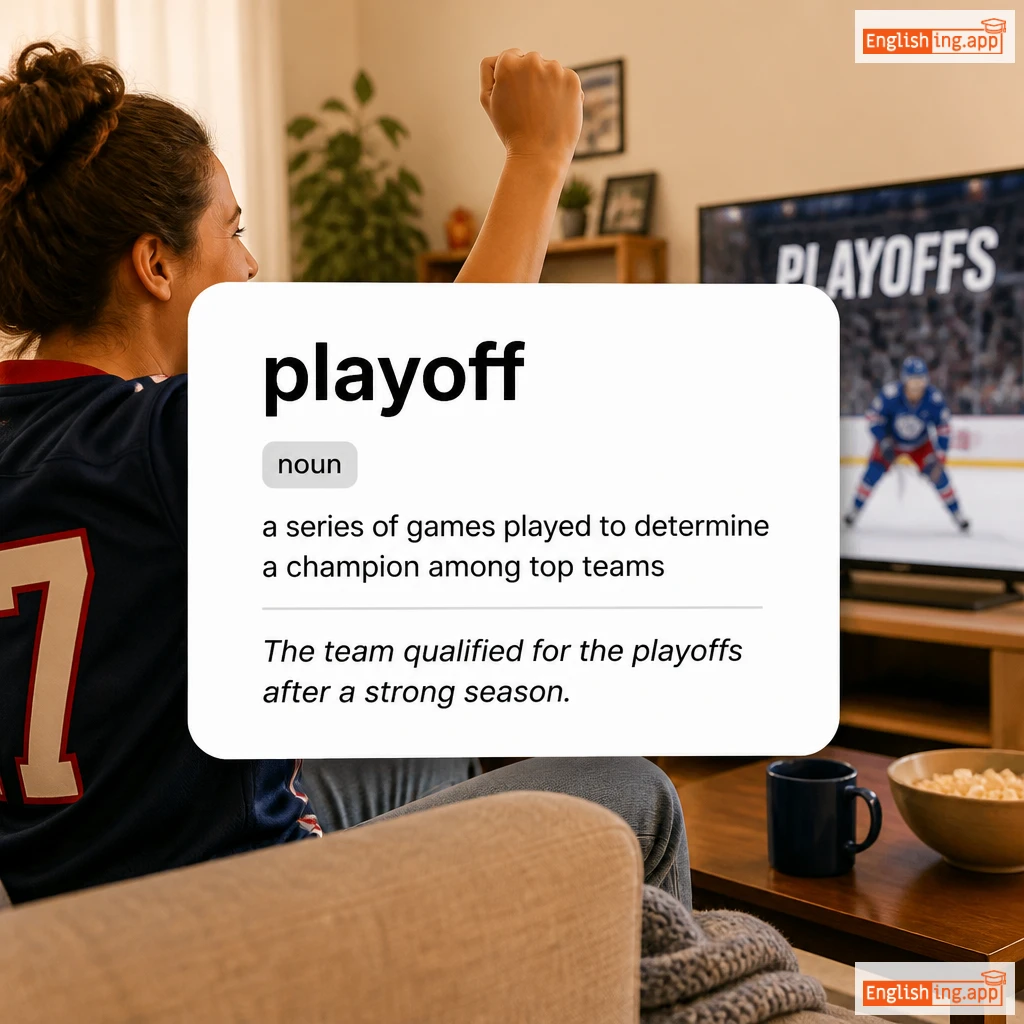 playoff definition card — visual illustration of the meaning