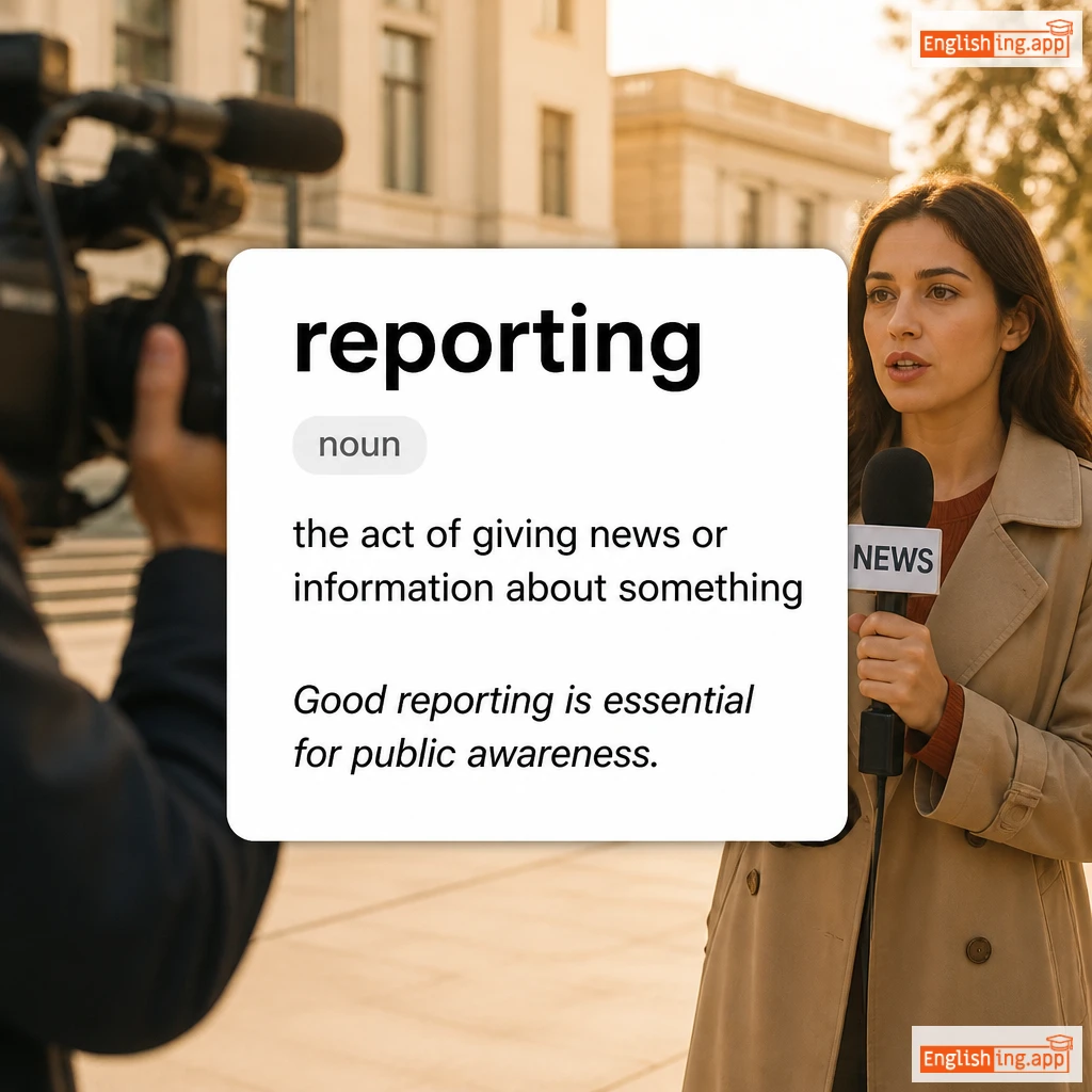 reporting definition card — visual illustration of the meaning
